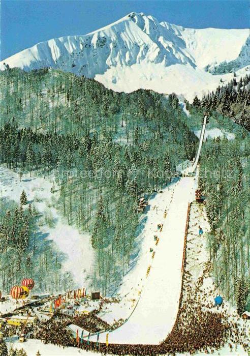 Ski-Flugschanze Skiflugschanze-- Heinri Klopfer Obersdorf Birgaustal Allgaeu
