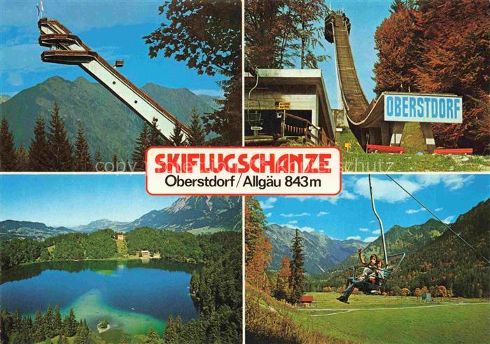Skiflug Ski-Flugschanze Skiflugschanze-- Oberstdorf Birgsautal Allgaeu Heinri Kl