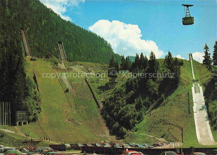 Ski-Flugschanze Skiflugschanze-- Schattenberg Nebelhornbahn Oberstdorf Allgaeu S