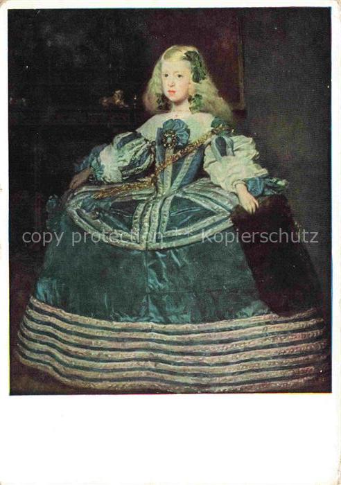 Velasquez Velazquez Kuenstlerkarte Diego Rodriguez Infantin Margareta Theresia
