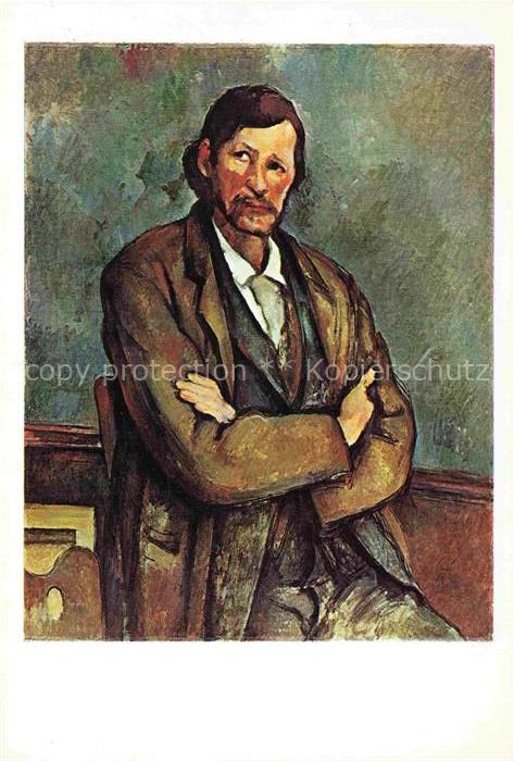 CEZANNE Paul (1839-1906) Kuenstlerkarte Man with Crossed Arms New York