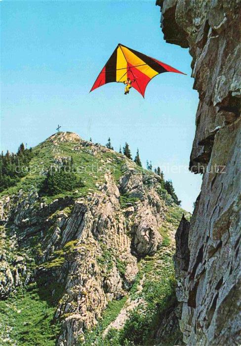 Drachenflieger Drachenflug Gleitschirmflug Paragliding Vol-n Parapente-- Alpspit