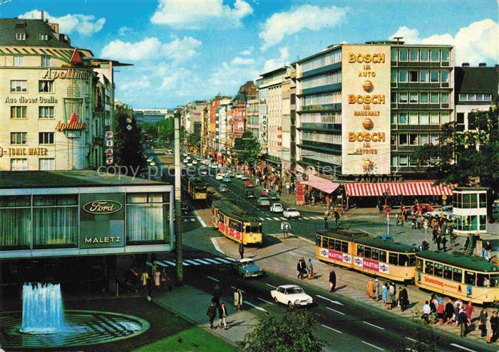 STRAssENBAHN Tramway-- Koeln am Rhein Hohenzollern Ring