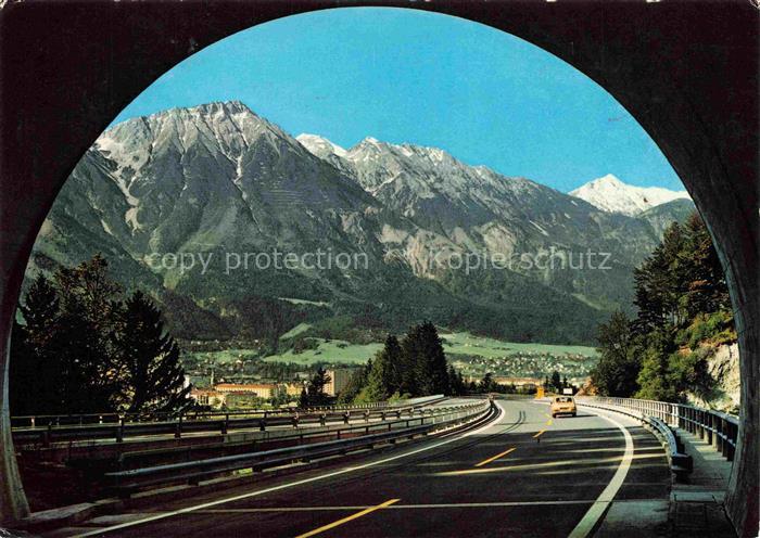 Autobahn Autostrada Autoroute Highway Brenner Bergisel Tunnel Innsbruck Nordkett