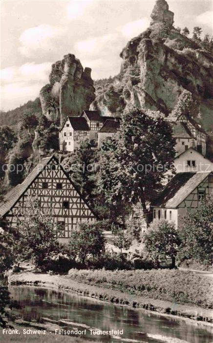 Tuechersfeld Pottenstein Fraenkische Schweiz Bayern Felsendorf