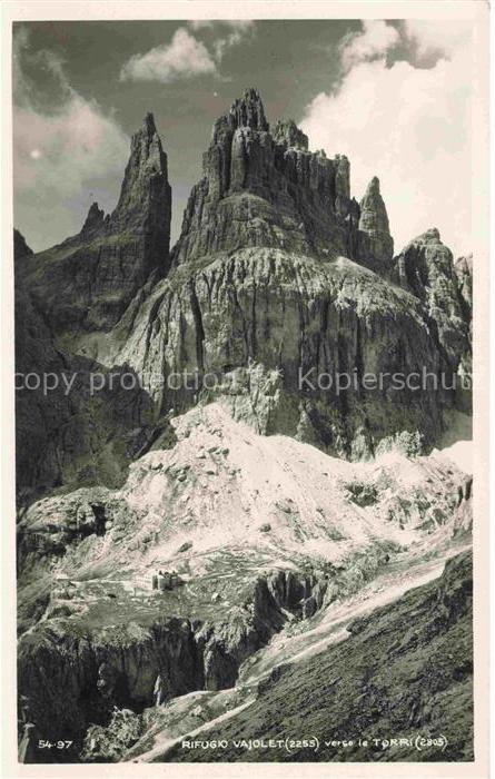 Torri di Vajolet 2805m Dolomiti Dolomiten IT Rifugio Vajolet