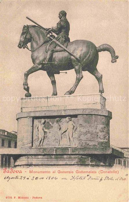 PADOVA Veneto IT Monumento al Generale Gattamelata