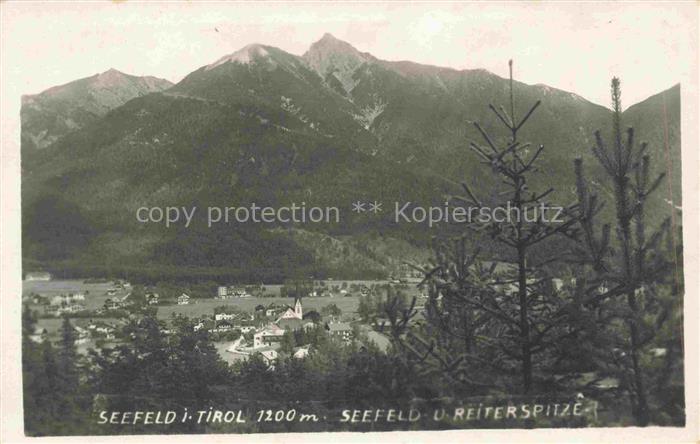 SEEFELD  Tirol AT mit Reiterspitze