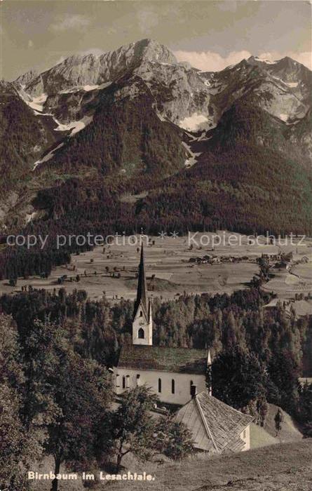 Birnbaum Lesachtal Kaernten AT Kirche Panorama