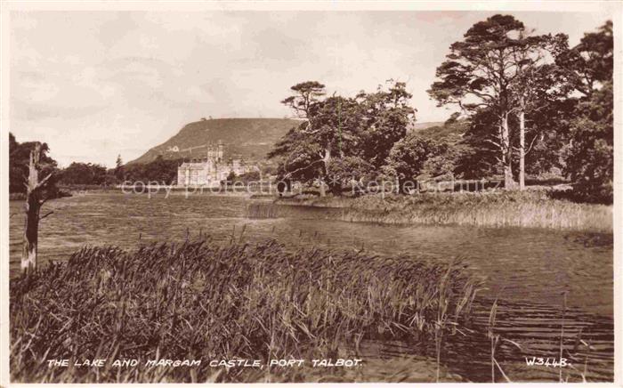 Port Talbot Wales UK The Lake and Marsam Castle
