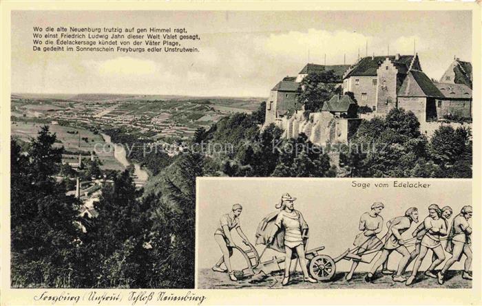 Freyburg Unstrut Burgenlandkreis Sachsen-Anhalt Schloss Neuenburg Sage vom Edela