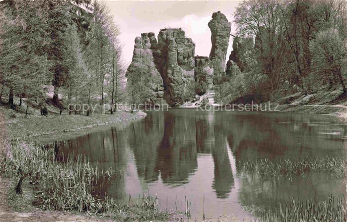 Externsteine Detmold Lippe NRW im Teutoburger Wald