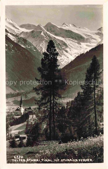 Telfes Stubai Tirol AT Stubai mit Stubaier Ferner