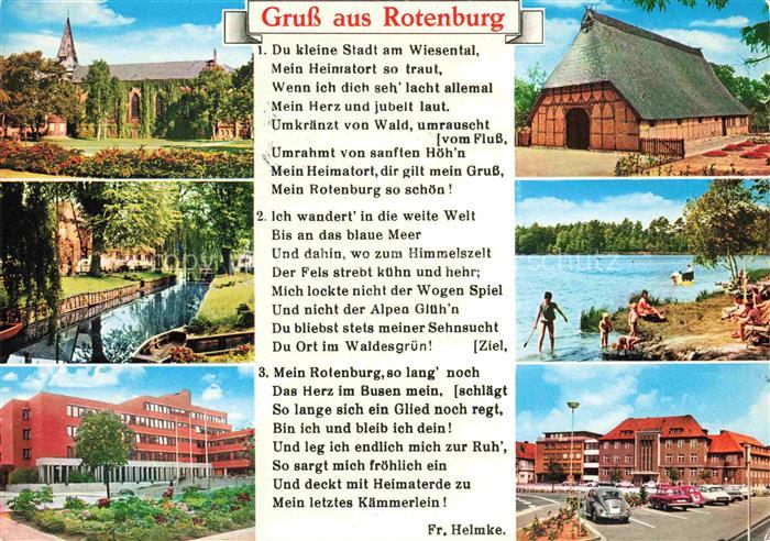 Rotenburg Wuemme Hannover Niedersachsen Kirche Bach Rathaus Reethaus Strand