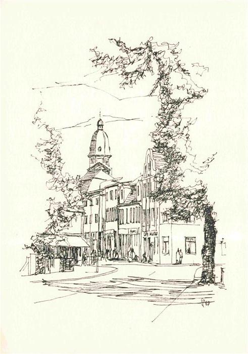 Waren Mueritz Blick von der Kietzstrasse in die Lange Strasse