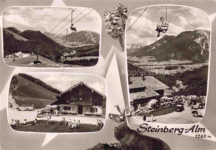 Ruhpolding Bayern Steinberg Alm Sessellift Panorama