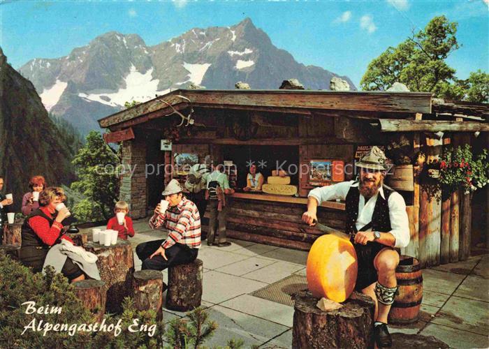 Eng (Alpengasthof) Hinterriss Karwendel Tirol AT Die Kasalm in der Eng