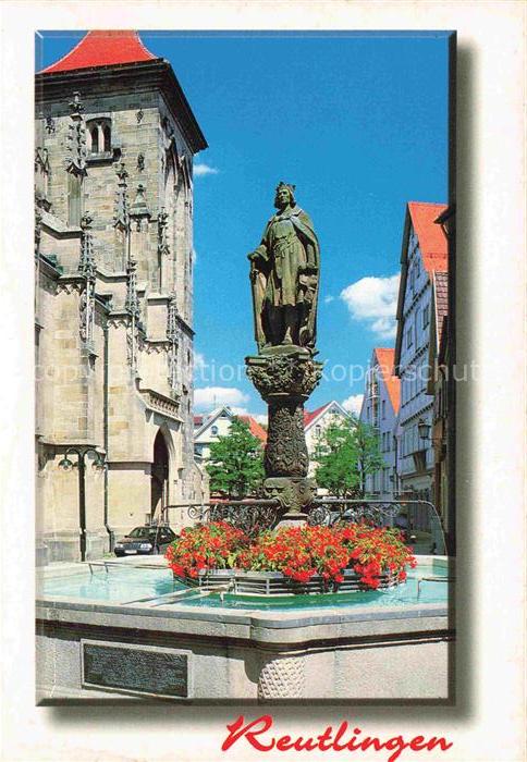 REUTLINGEN BW Brunnen Statue