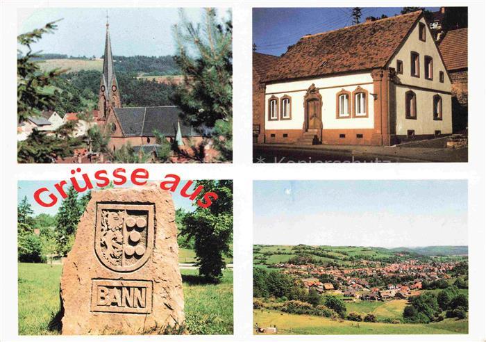 Bann Kaiserslautern Rheinland-Pfalz Kirche Steintafel Panorama Gasthaus