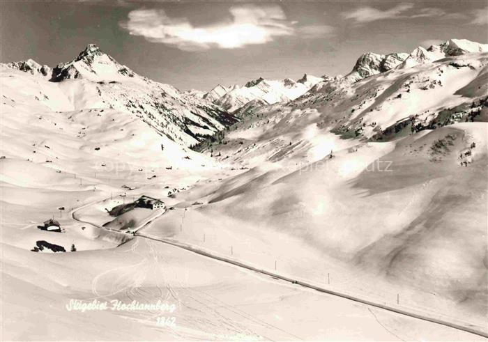 Hochtannberg 1675m Bregenzerwald AT Skigebiet Hochtannberg Panorama