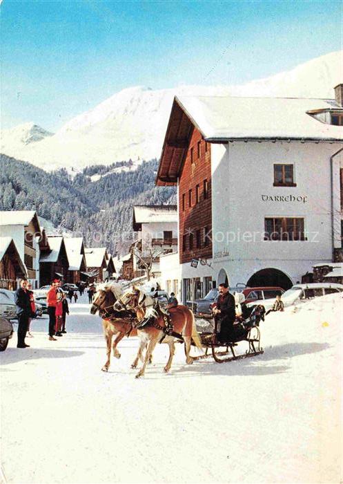 Serfaus Tirol AT Pferdeschlitten Haflingergespann Gut Darrehof