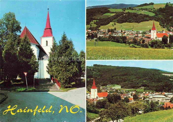 Hainfeld Lilienfeld Niederoesterreich AT Kirche Panorama