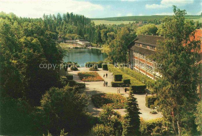 Braunlage Harz Niedersachsen Blick zum Kurpark