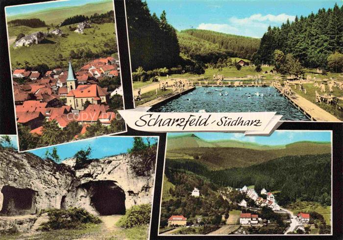 Scharzfeld Herzberg am Harz OSTERODE Niedersachsen mit Steinkirche und Waldschwi