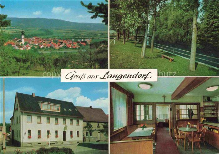 Langendorf Unterfranken Elfershausen Bad Kissingen Bayern Panorama Park Gasthaus