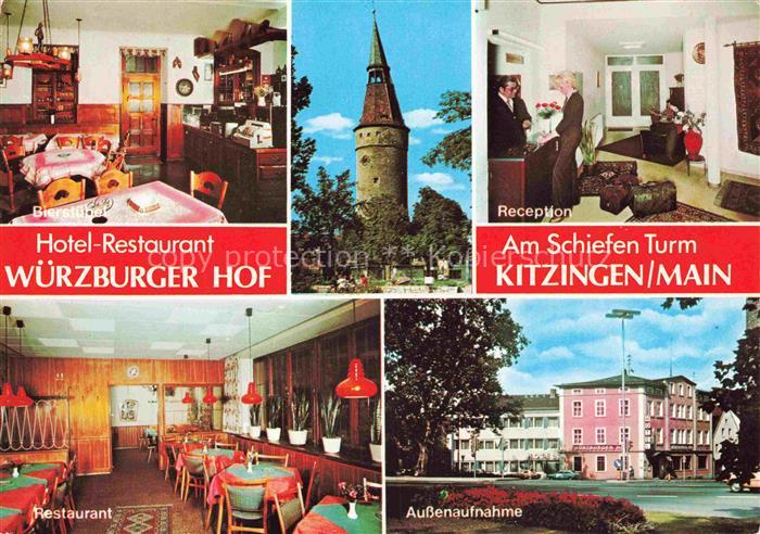 Kitzingen Main Hotel Restaurant Wuerzburger Hof Restaurant Turm Reception Aussen
