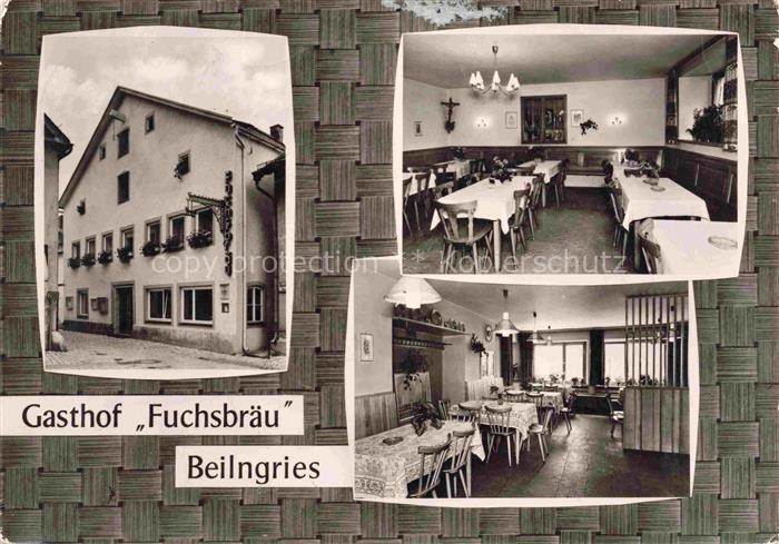 Beilngries Gasthof Fuchsbraeu Gastraeume