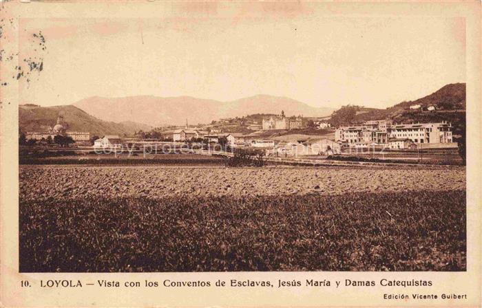Loyola Santuario de Loyola Azpeitia Gipuzkoa ES Vista con los Conventos de Escla