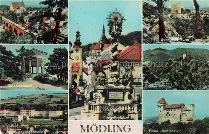 Moedling Niederoesterreich AT Ditmarskirche Husarentempel Bundeslehranstalt Frei