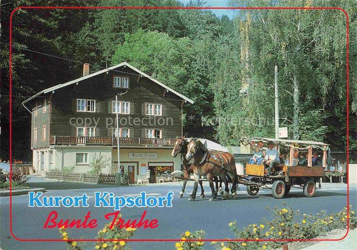 Kipsdorf Altenberg Sachsen Bunte Truhe Pferdewagen