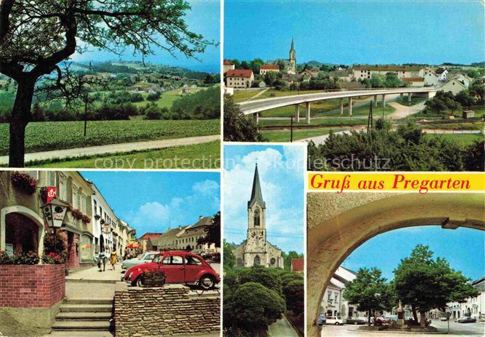 Pregarten Freistadt Muehlviertel Oberoesterreich AT Panorama Hochstrasse Fussgae