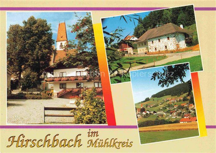 Hirschbach Muehlkreis Oberoesterreich AT Kirche Ortsmotiv Panorama