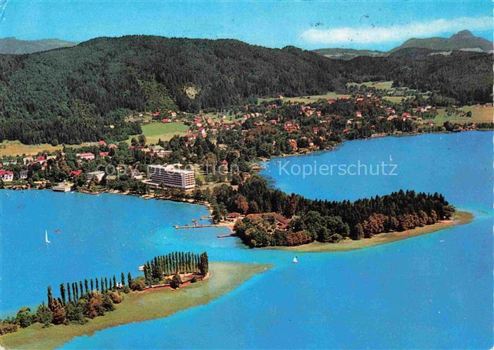 Poertschach Woerthersee Kaernten AT Fliegeraufnahme