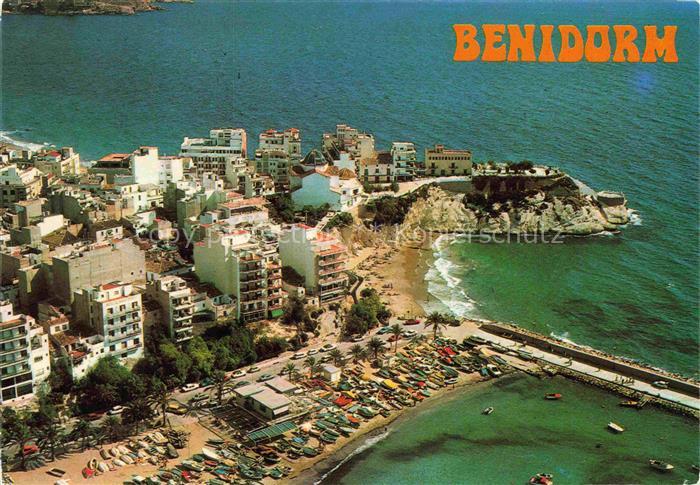 BENIDORM ES Castillo y Puerto Fliegeraufnahme