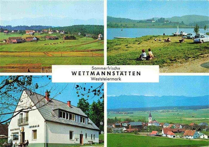 Wettmannstaetten Steiermark AT Panorama Gasthaus Kobald Liegewiese