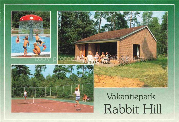 Uddel Gelderland NL Rabbit Hill Vakantiepark Pool Sportplatz Bungalow