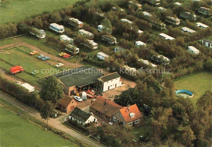 Nijkerk Gelderland NL Camping Kampeerboerderij De Elzenhoeve Fliegeraufnahme