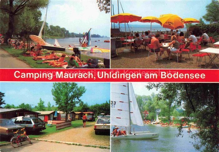 Uhldingen-Muehlhofen Bodensee Camping Maurach Strand Terrasse Segeln