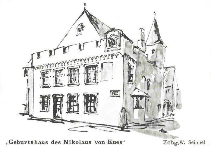BERNKASTEL-KUES Berncastel Rheinland-Pfalz Geburtshaus des Nikolaus von Kues Zei
