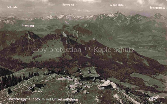 Hochriesgipfel Hochrieshuette Hochriesshuette 1569m Rosenheim Unterkunftshaus Be