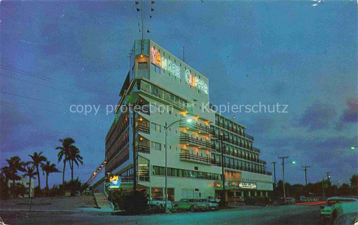 Fort Lauderdale Florida USA Fabulous Yankee Clipper Hotel at night