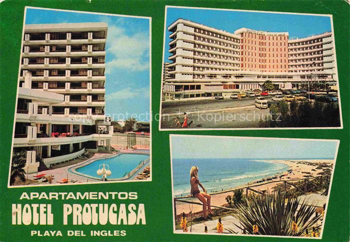 Playa del Ingles Gran Canaria ES Apartamentos Hotel Protucasa Swimming Pool Stra