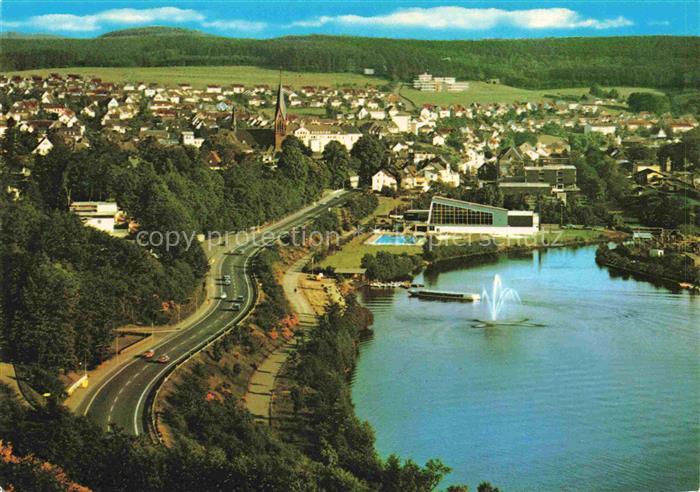 Olpe  Stadt Panorama Biggesee