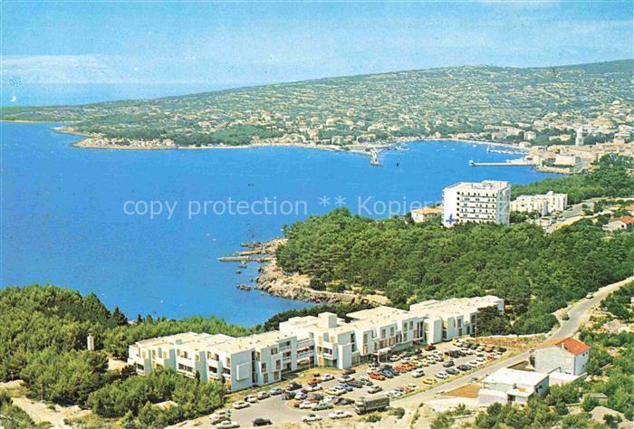 Krk Otok Krk Croatia Kuestenpanorama Hotels Ferienanlage Hafen
