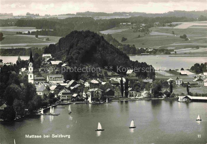 Mattsee Salzburg AT Fliegeraufnahme