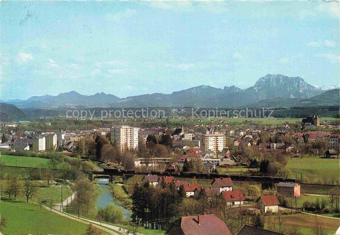 Voecklabruck Oberoesterreich Panorama Blick gegen Traunstein